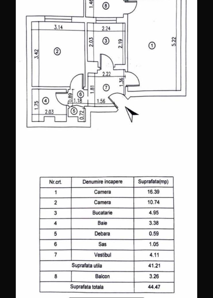 Apartament 2 camere I Titan I - Poză 11