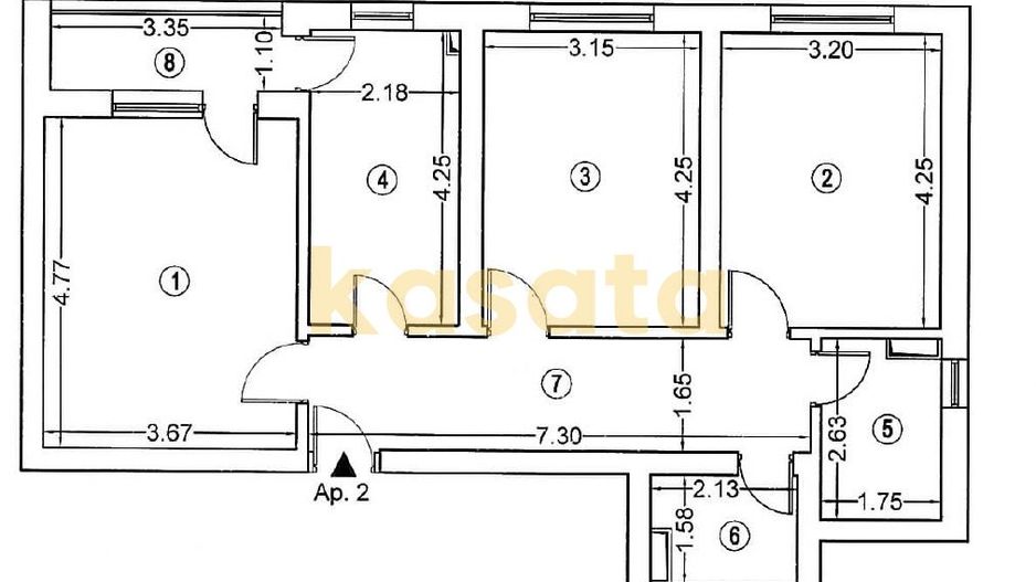 3 Camere 🏢 | Plaza Residence Faza 4 📍 | Parter ⬇️ Boxă 📦 - Schiță 8