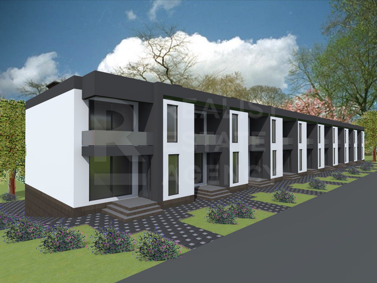 Vânzare, Proiect de 8 townhouse, str. Dumbrăviței, Hrușova, Criuleni - Poză 1