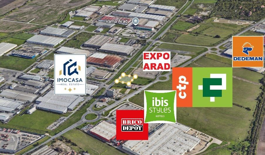 De vanzare Teren Zona industrial Expo Arad FS 64 vizibilitatea maxima - Poză 4