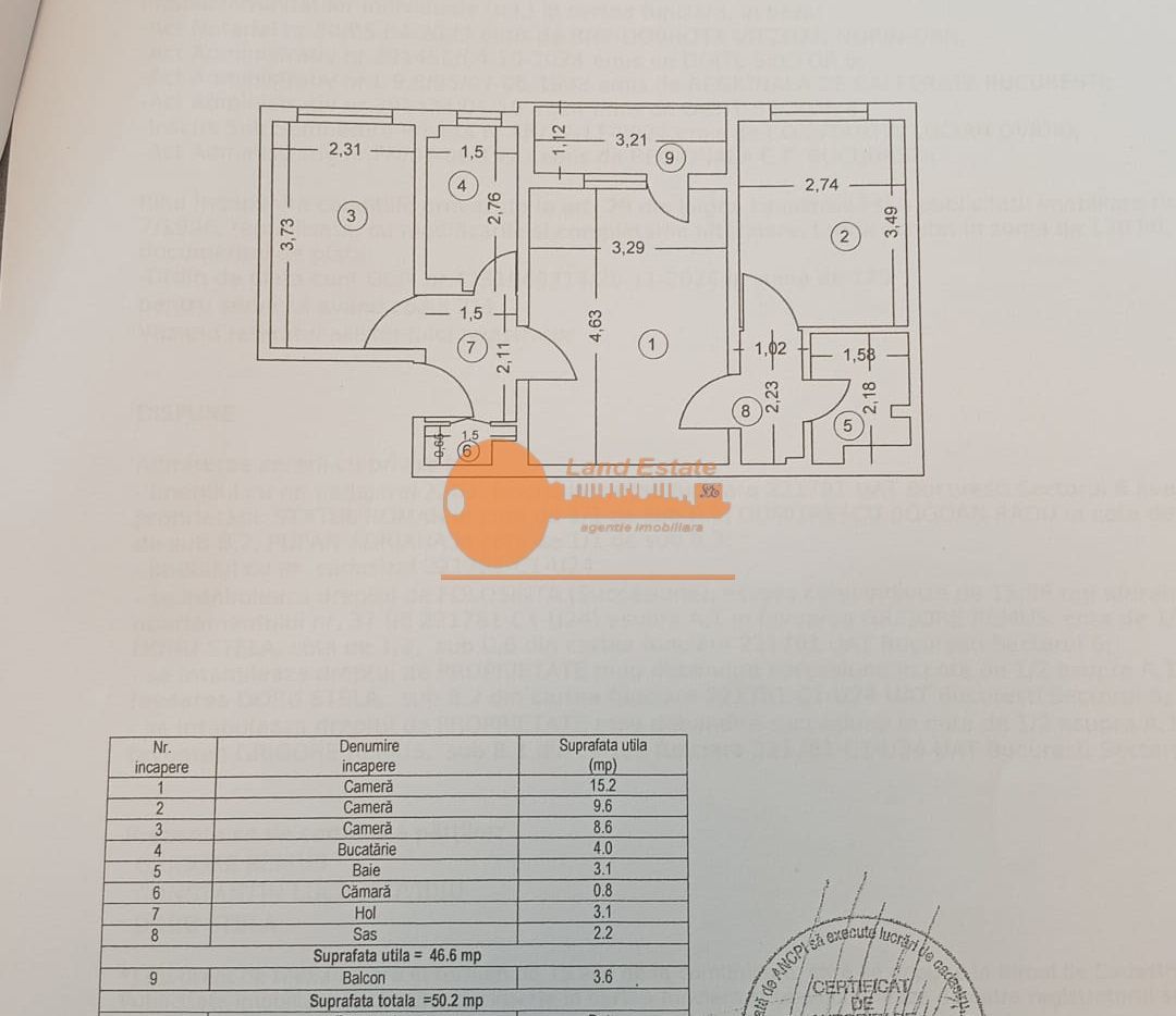 3 camere Crangasi-Constructorilor-200 m metrou ) - Poză 7
