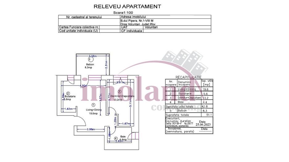 Apartament 2 camere | mobilat&utilat | vanzare | Avalon Estate-Pipera - Schiță 8