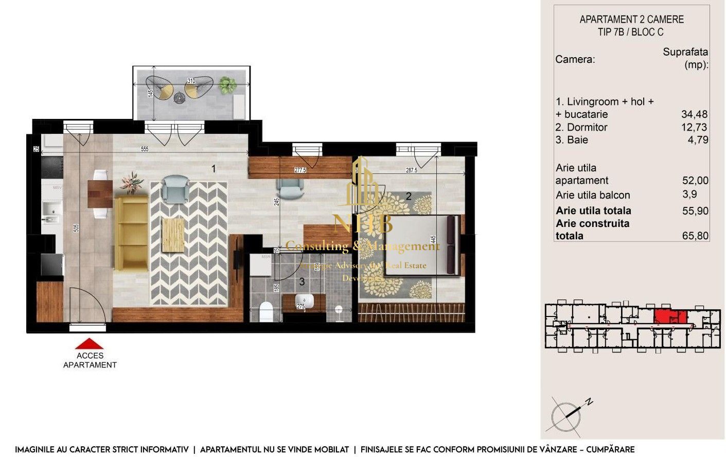 Apartament 2 camere, incalzire pardoseala - Metrou Sisesti, Comision 0 - Poză 5