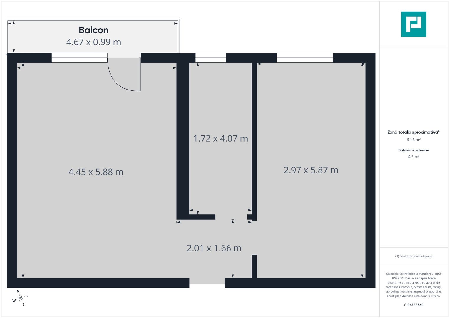 Apartament 2 camere la gri – Giroc - Poză 6