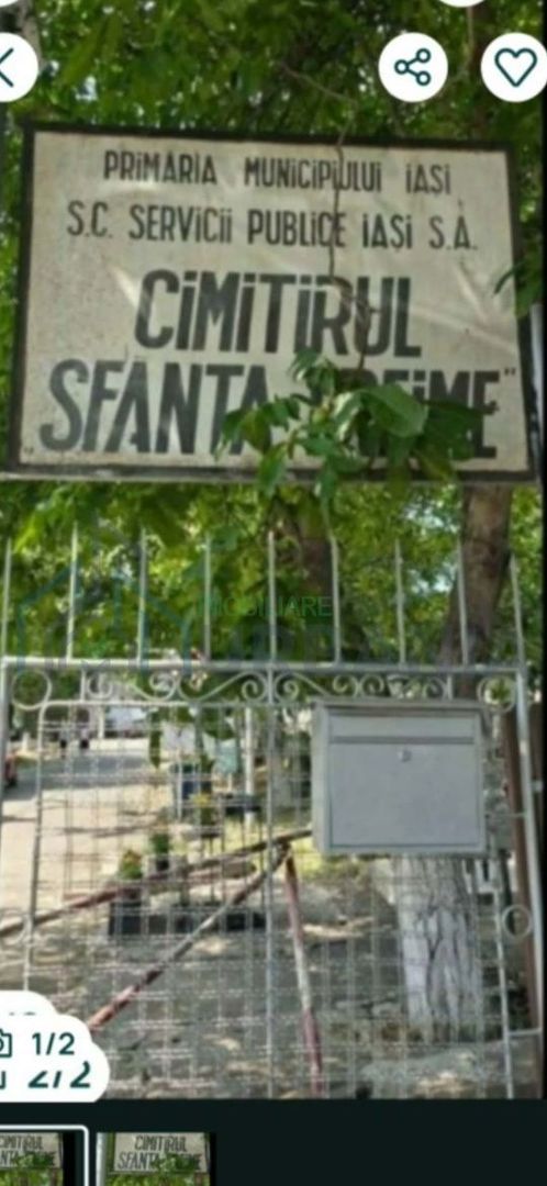 Loc de veci în Cimitirul Sfânta Treime – Păcurari, Iași - Poză 1