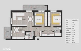 Apartament 3 camere zona Theodor Pallady - Ozana - Poză 11