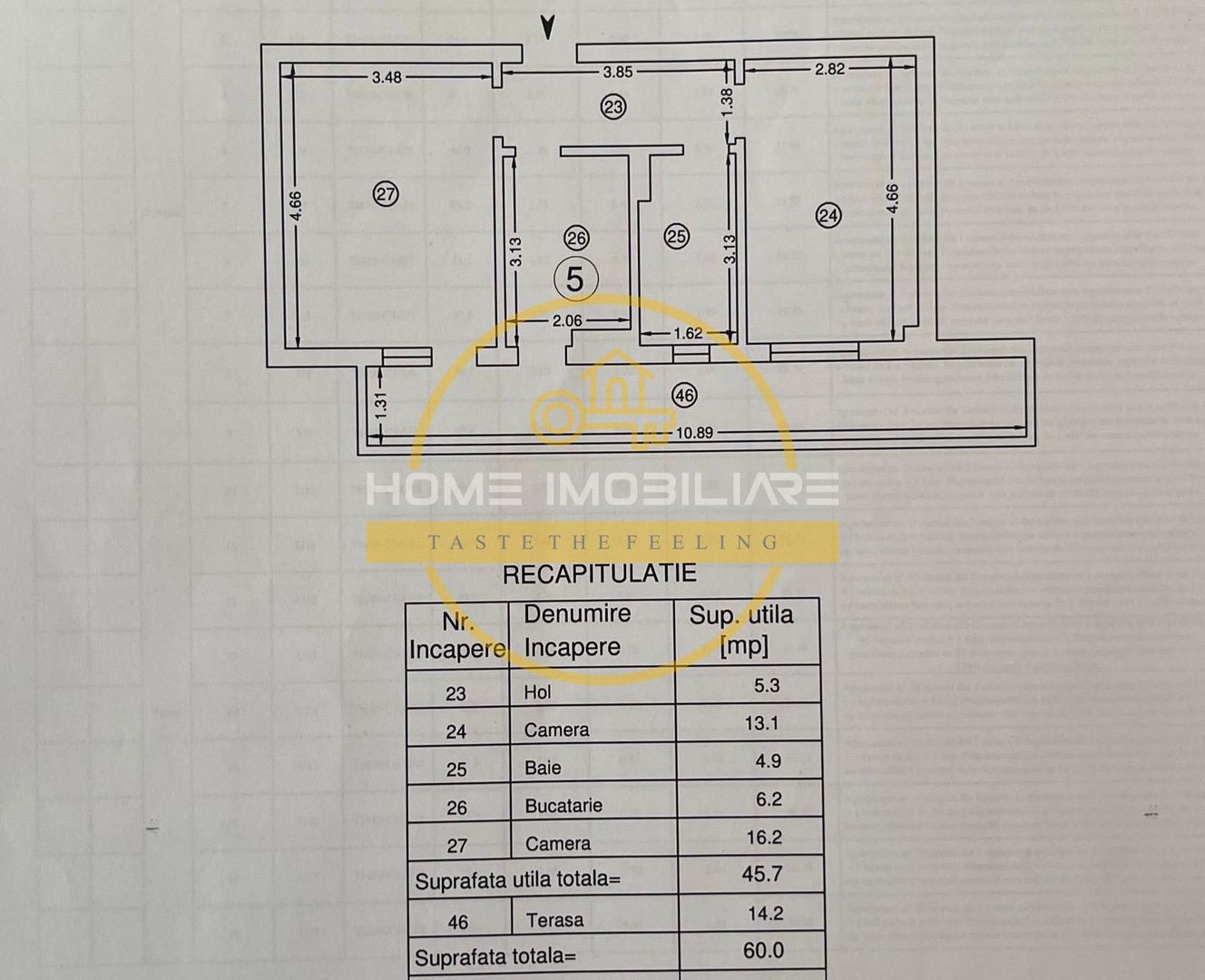Apartament 2 Camere/Decomandat 60mp/Loc de Parcare/Bloc Nou/Kaufland Pacurari! - Poză 7