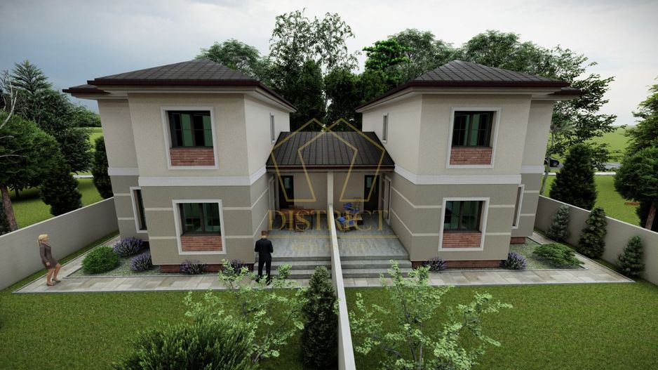 Duplex superb cu 5 camere despărțit prin garaj I Mosnita Noua - Poză 2