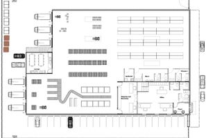 Spatiu industrial 2000mp, platforma betonata TIR, pod rulant 16to zona Baciu - Schiță 4