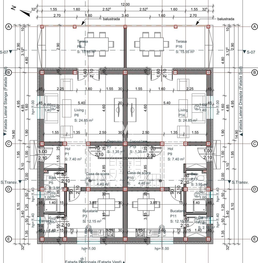Casa NOUA, 4 camere, 2 bai, terasa si curte - Calea Cisnadiei - Schiță 4