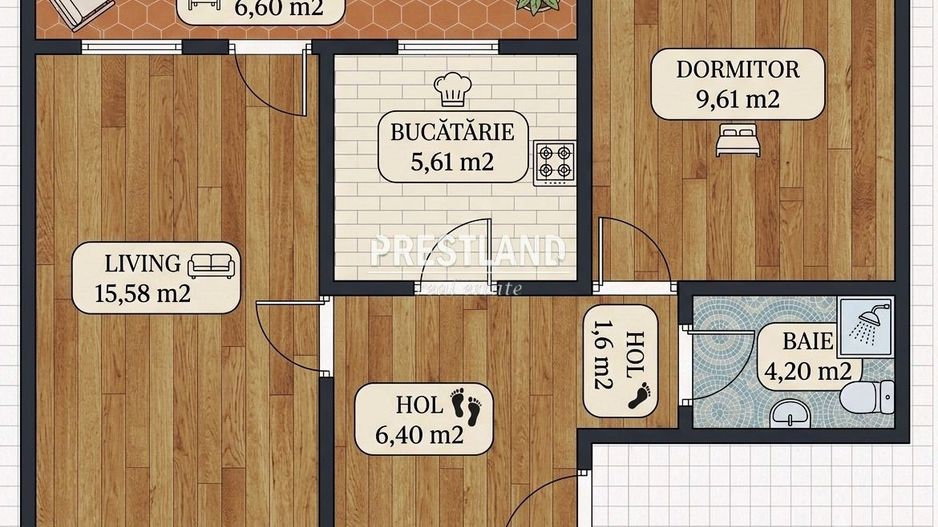 Apartament de 2 camere, decomandat, et .3 in aprpiere de Parcu Sub Arini!! - Poză 1