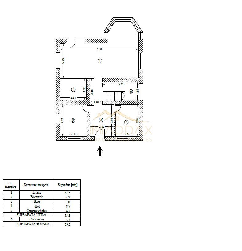 Vila moderna 4 camere // 114 // teren 440mp / Tunari/ Localitatea Dimieni - Schiță 16