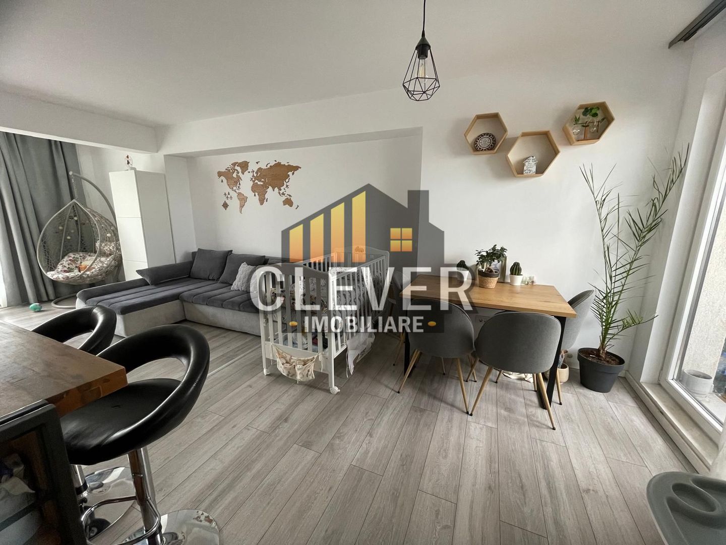 Apartament 2 camere Mobilat Utilat cu Terasa 50mp Th Pallady - Poză 3