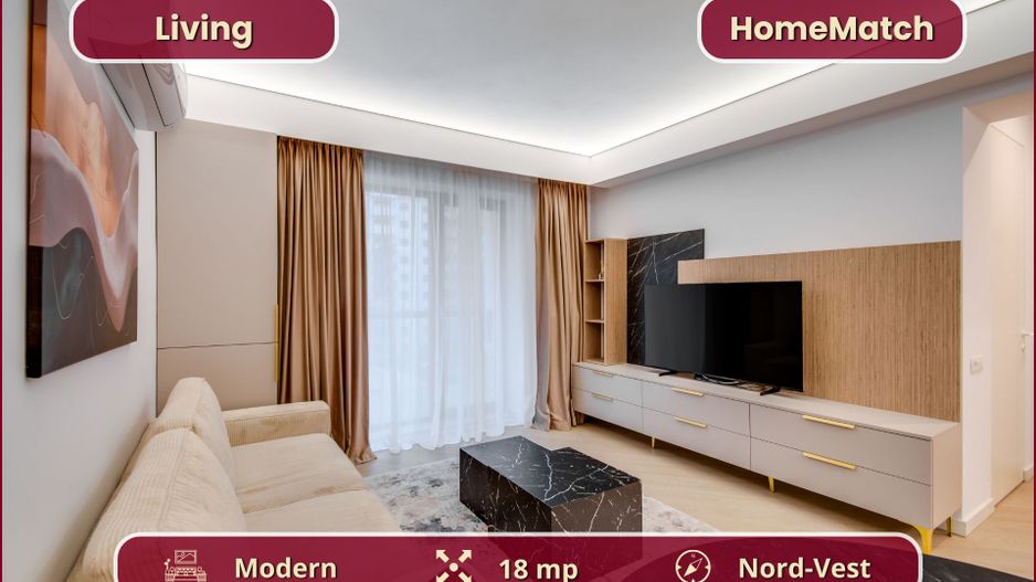 Cortina North || 2 camere || Parcare subterană || Comision 0% - Poză 3