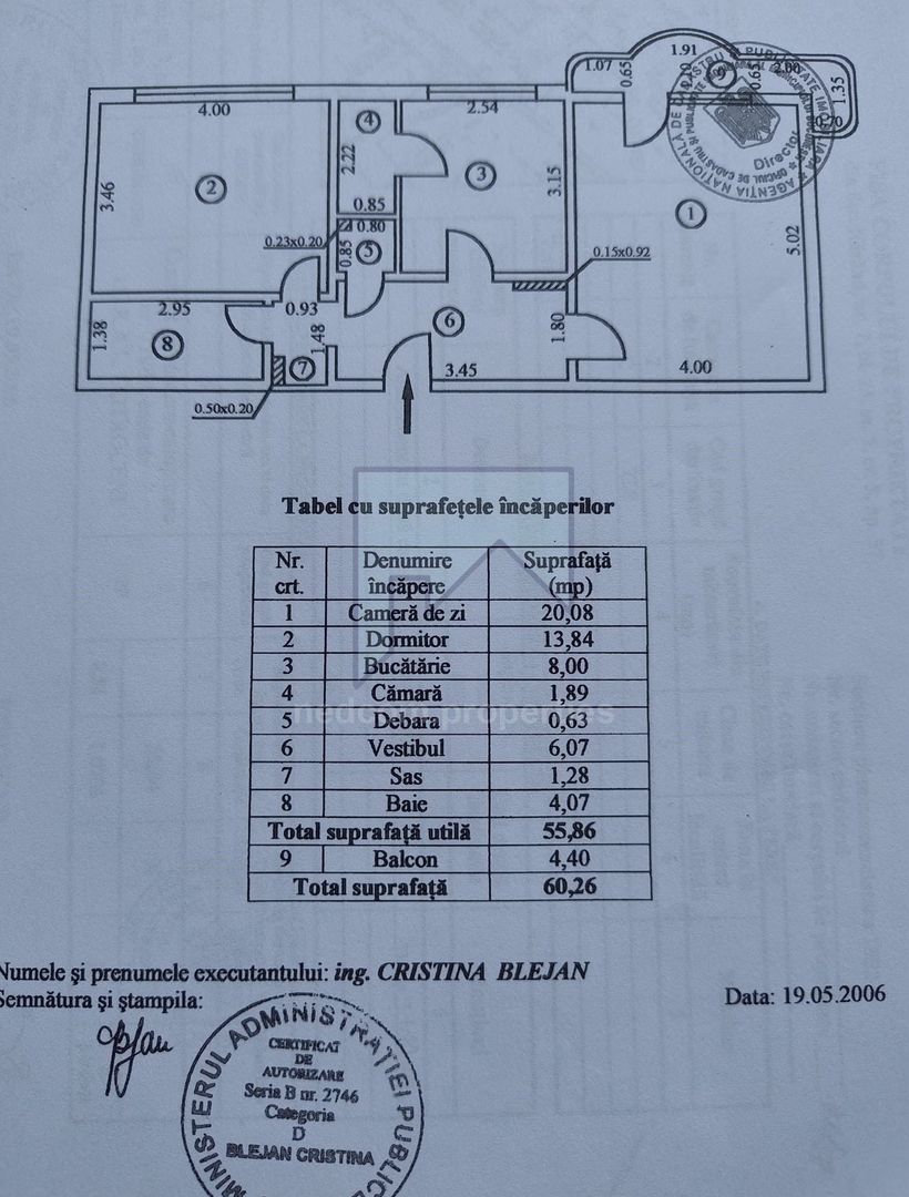 Vanzare apartament de 2 camere revonat modern - Nasaud - Schiță 20