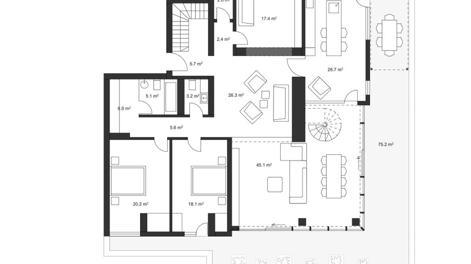 Floreasca | Penthouse | Duplex | Pescariu | Terasa - Schiță 29
