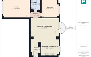 Apartament cu 3 camere- zona Intim - Poză 19