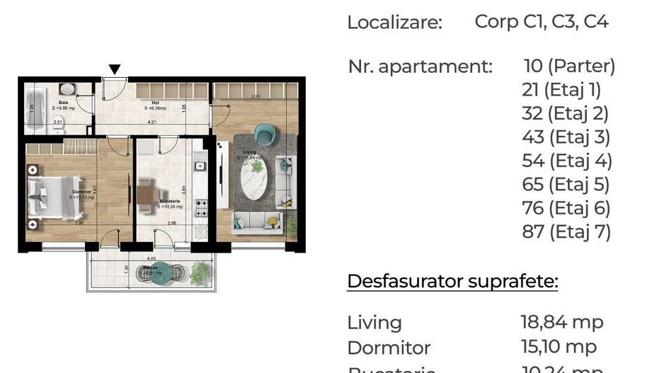 DECOMANDAT 2cam spatios, aproape metrou Berceni-pret promoțional! - Poză 1