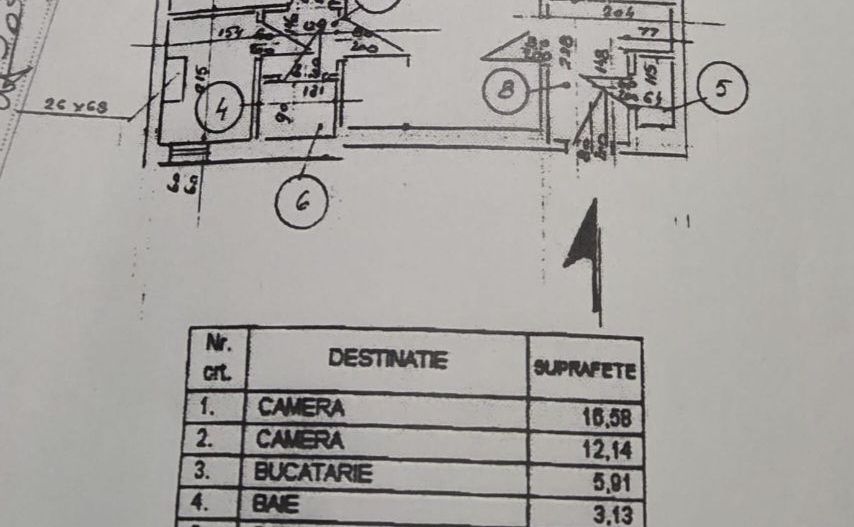 Apartament 2 camere – 49,30 mp, etaj 8/9, bloc 1971 – priveliște superbă - Poză 9