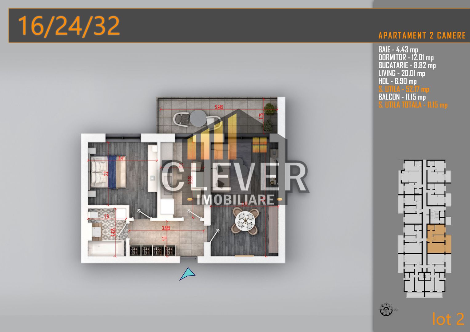 Apartament 2 Camere, Comision 0%, Pallady - 12 min metrou Teclu - Poză 3