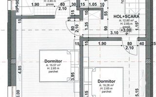 Apartament in vila cu 138 mp utili, Terasa 25 mp + 2 balcoane si garaj - Schiță 3