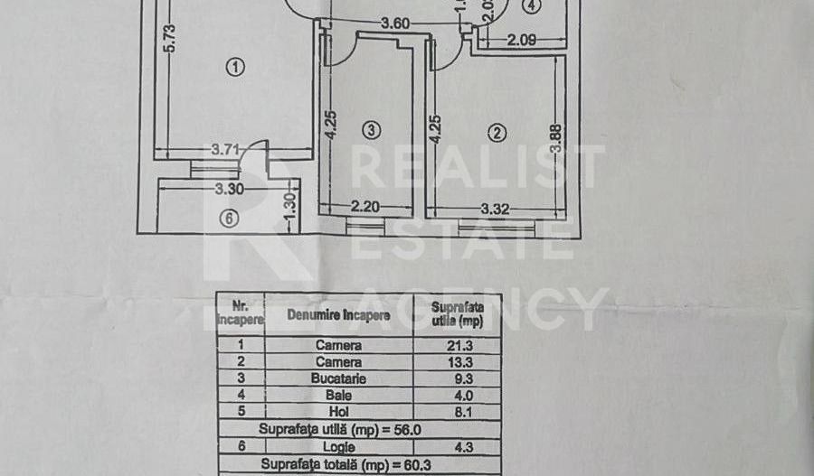 Vânzare, apartament, 2 camere, Lujerului, București - Schiță 13