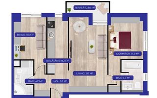 3 camere Aviatiei I bloc nou I locatie premium - Poză 11