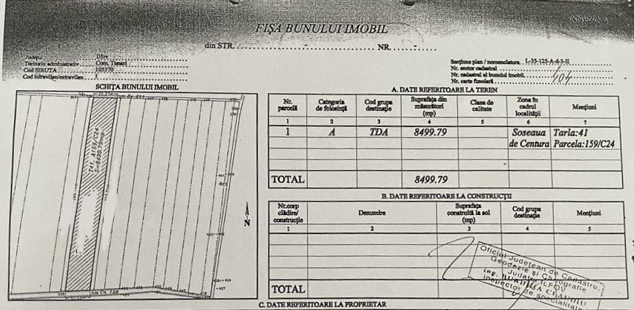 Teren investitie Tunari - Poză 3