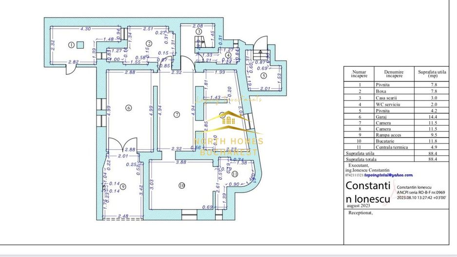 Vila de vanzare  cu acces dublu -zona ARCUL DE TRIMUF-PARCARE - Poză 12