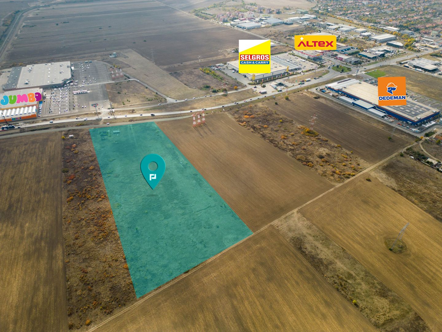 Teren de 55.340 mp, vis-a-vis de Jumbo, Arad - Poză 1