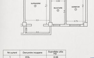 Apartament 2 camere | etaj intermediar, 56mp | Decomandat // Pacurari - Kaufland - Poză 7