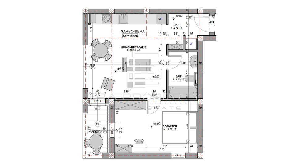 Apartament 2 camere  – confort, eficiență -priveliște superbă DaVinci, Cristian - Schiță 7