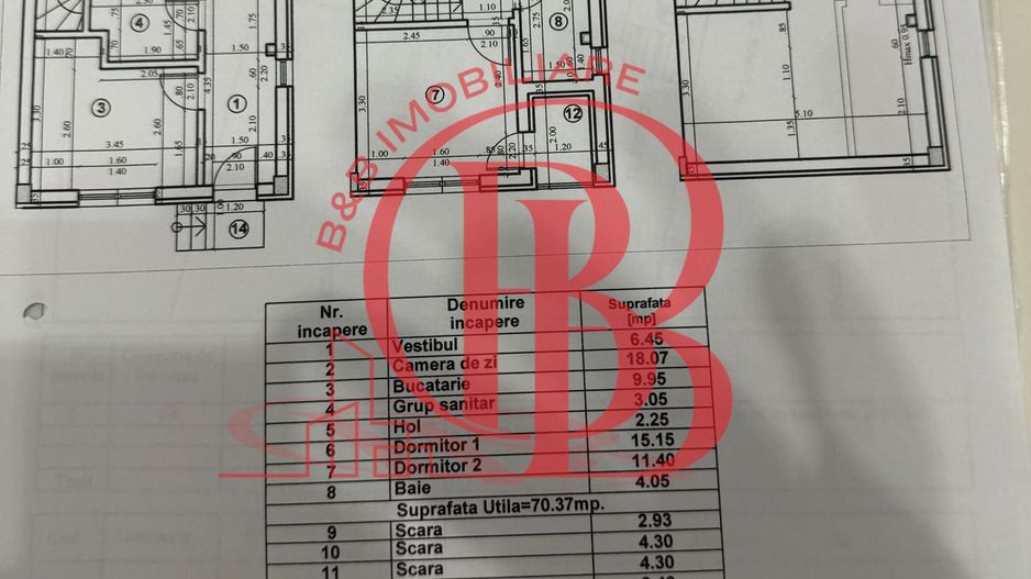 Casa complet mobilata 5 camere 3 bai Theodor Pallady - Schiță 19