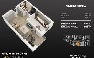 garsoniera dec 3min metrou Berceni - Poză 2