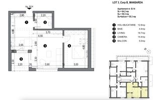 Apartment bloc nou cu lift si loc de parcare inclus - Poză 2