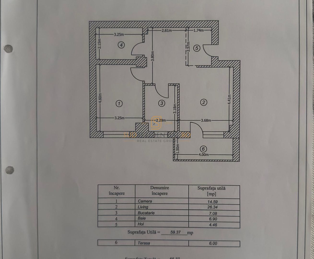Apartament 2 camere de vanzare, decomandat, Confort City | Comision 0% - Schiță 8