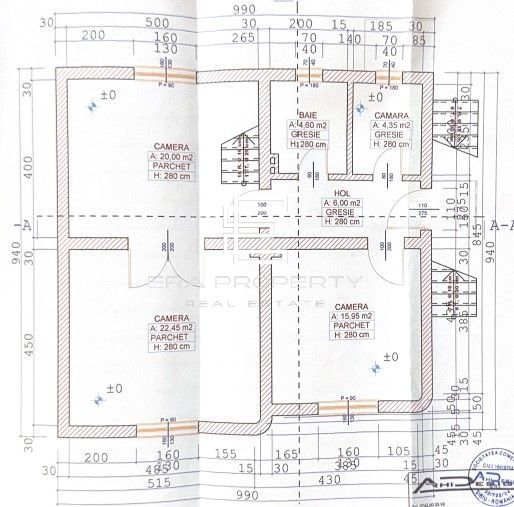 Casă Individuală cu 250 mp Teren | 180 mp Utili | 4 Dormitoare | Garaj | - Schiță 21