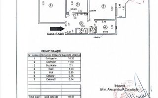 SE VINDE APARTAMENT 2 CAMERE, SIDERURGISTILOR VEST - Schiță 8