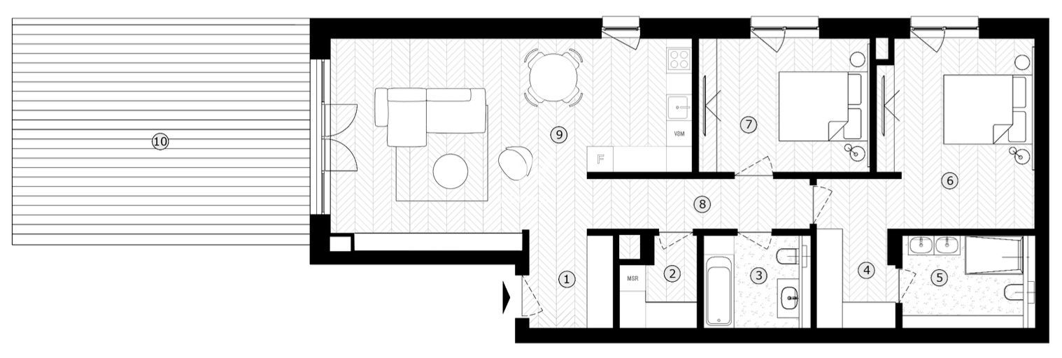 Apartament tip PENTHOUSE proiect nou,  Sibiu - Schiță 6