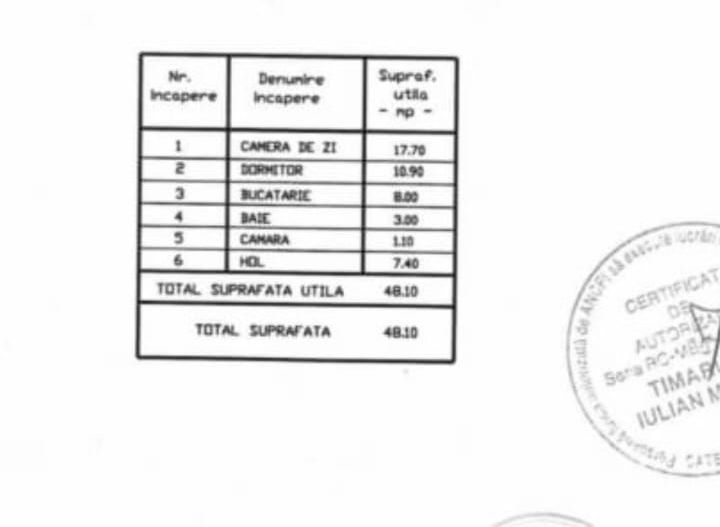 Apartament 2 camere Auchan Drumul Taberei - Schiță 20