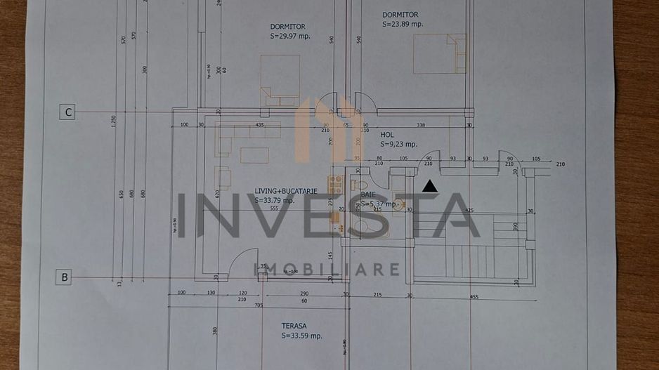 Apartament cu 3 camere - 108 mp utili | vedere spre oras | Buna Ziua - Schiță 8