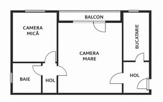 Apartament 2 camere Renovat | Prima închiriere | Mănăștur – Minerva - Schiță 6