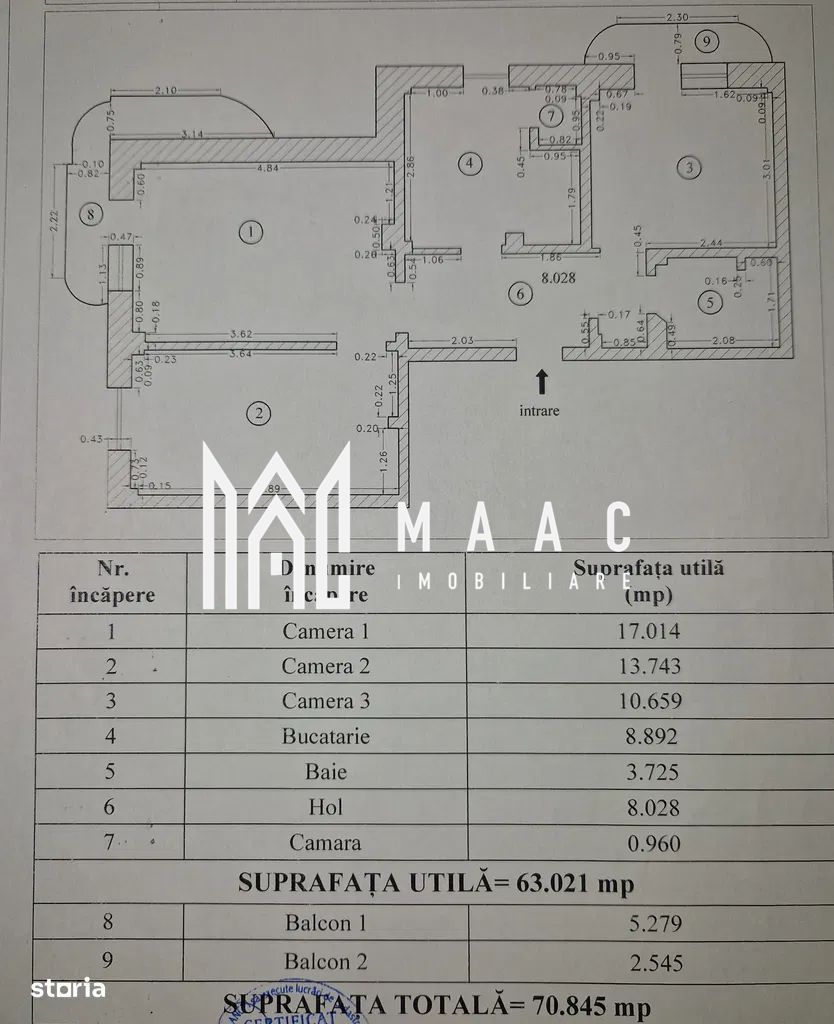 Apartament 3 camere | 63 MP | 2 Balcoane | Turnisor - Poză 18