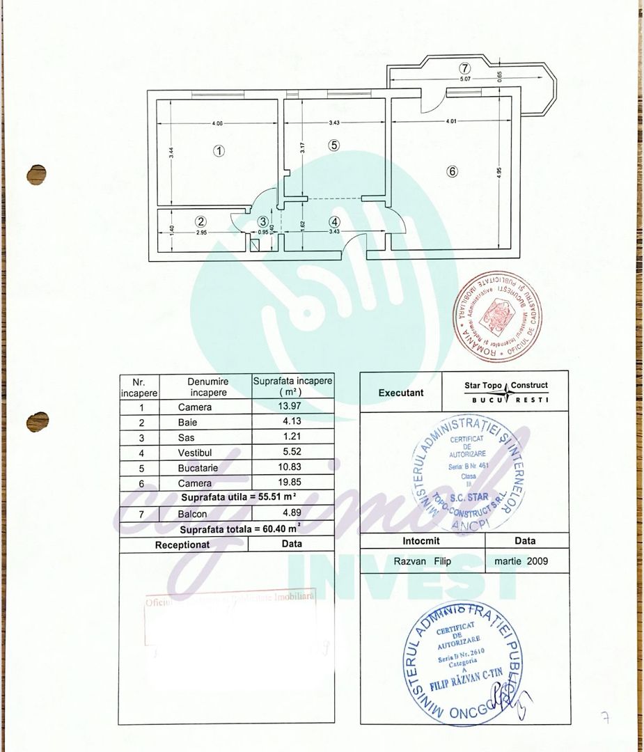 CENTRALA PROPRIE - 2 camere spatioase adiacent Nerva Traian - Poză 10