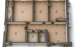 Exclusiv! 3 camere, 80 m², Botanica, Tudor Strișcă – bloc nou dat în exploatare - Poză 5