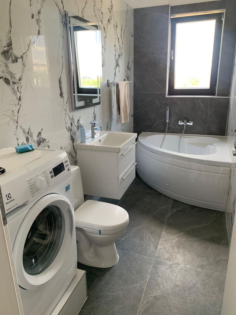 AP. 2 CAMERE- APARATORI, CENTRALA, MASINA DE SPALAT VASE, METROU - Poză 7