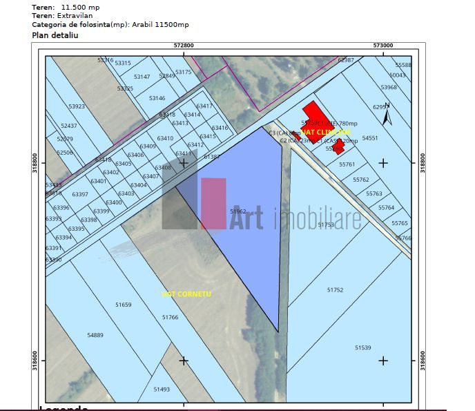 Teren Cornetu Odoreanu Toate utilitatile - Poză 1