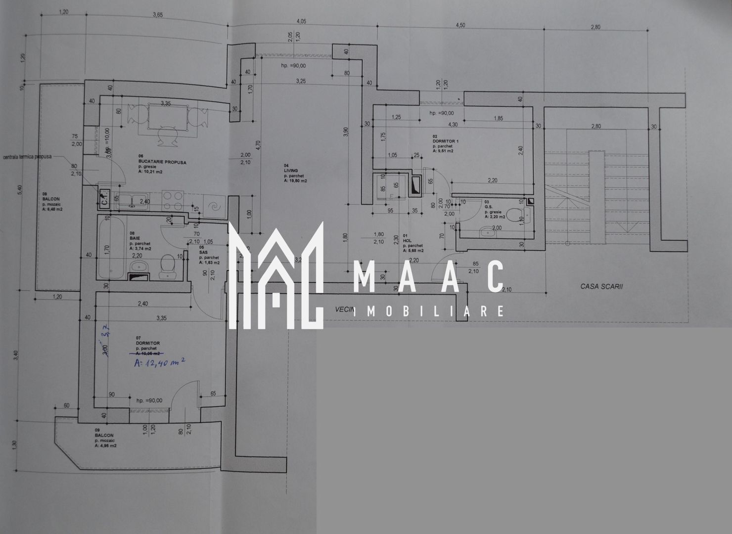 Apartament 3 camere Valea Aurie | Pivnita | 2 balcoane - Poză 8