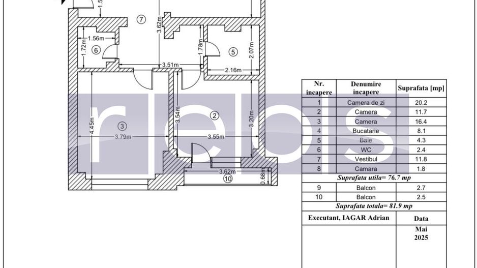 Vânzare Apartament 3 Camere 82mp cu dublă vedere spectaculoasă – Piața Unirii - Poză 9