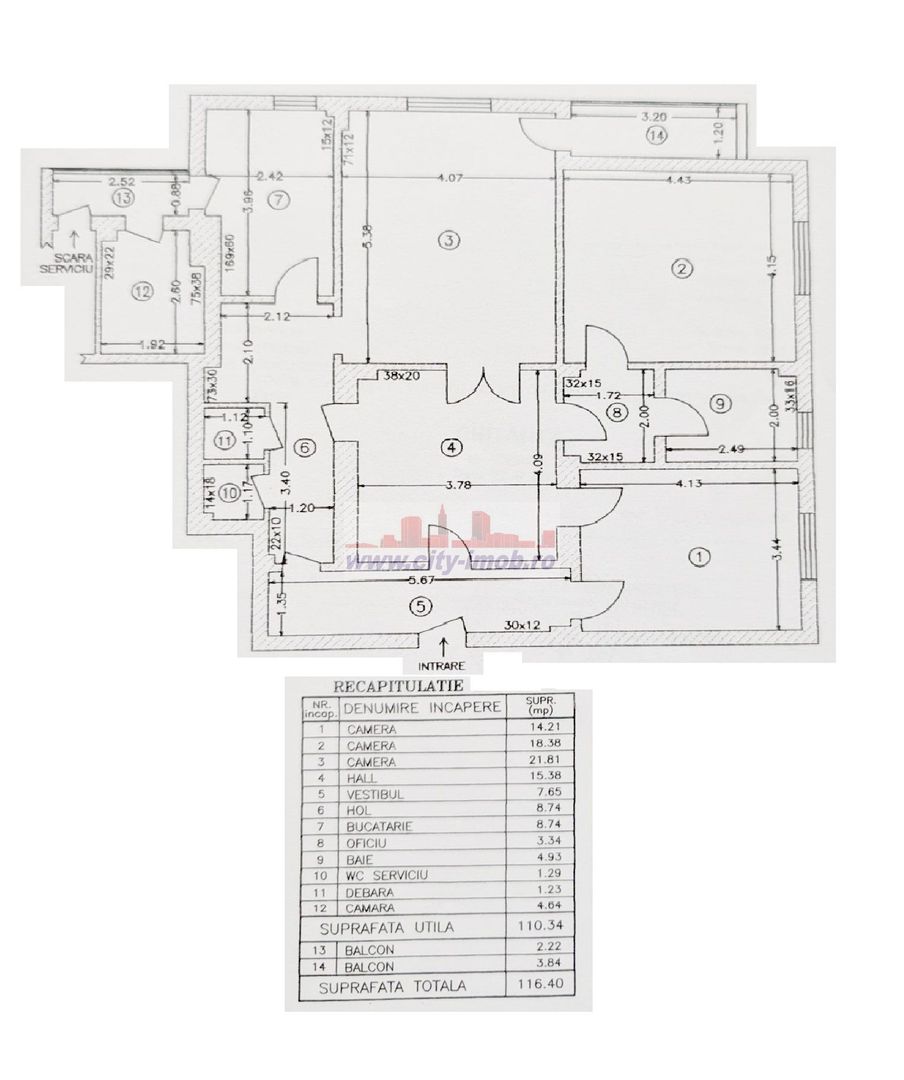 Vanzare Apartament 3 camere Zona Parcul Gradina Icoanei, Bucuresti - Poză 15